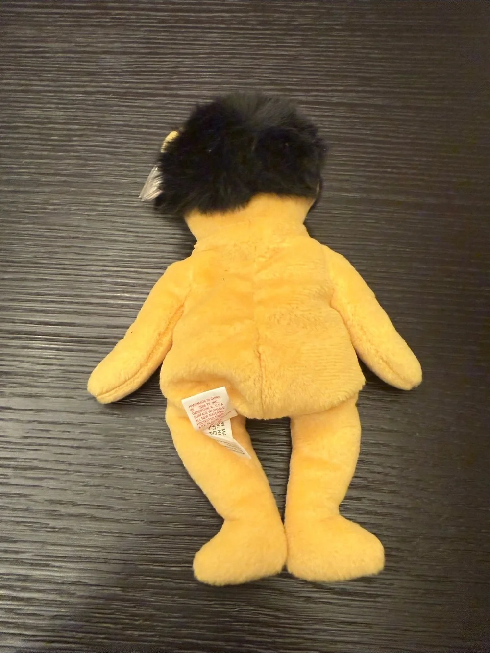NWT Vintage Ty Beanie Baby Elvis Bear Solid Gold Beanie Bean Bag Plush